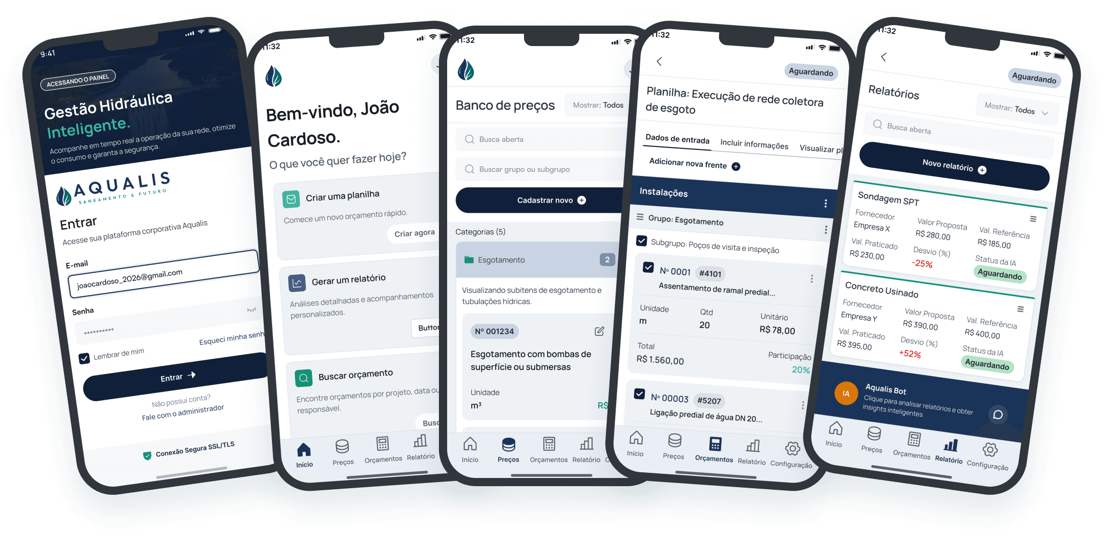 Interface do projeto Aqualis