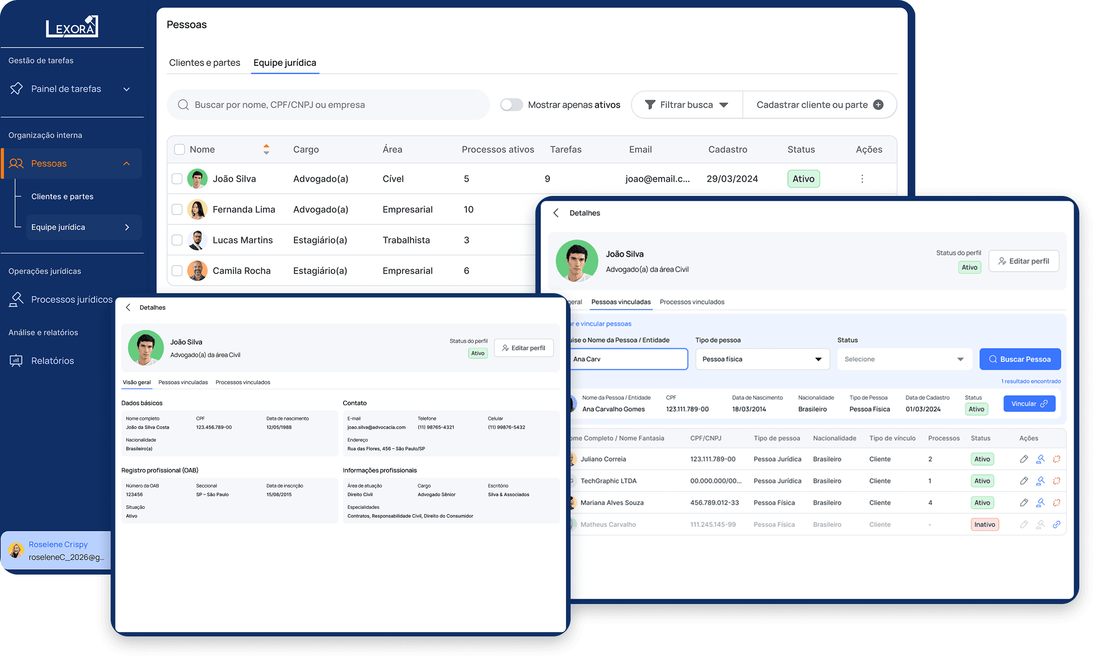 Interface do projeto Lexora
