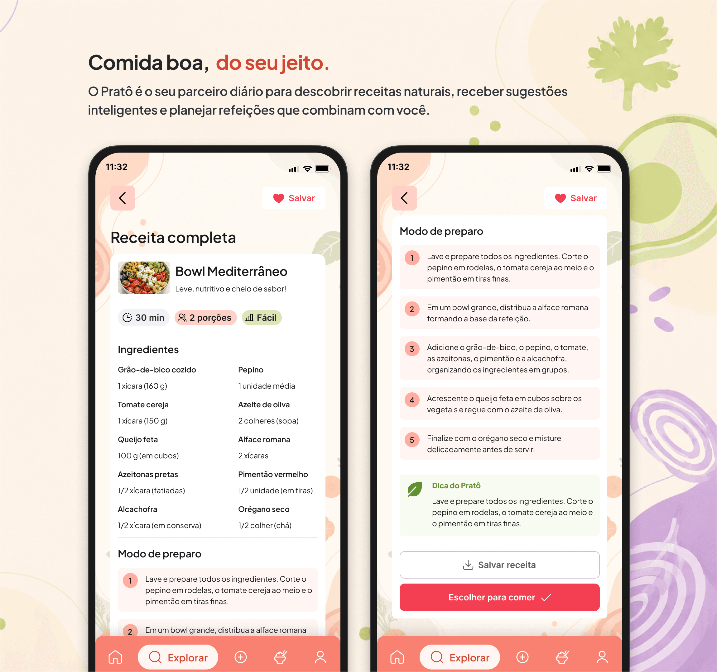 Interface do projeto Pratô